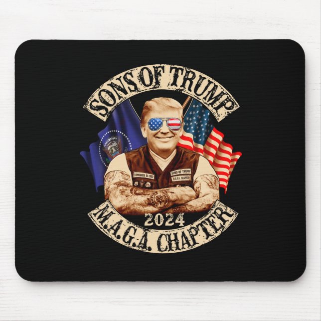 Of Trump Maga Chapter 2024 Funny  Mouse Pad (Front)