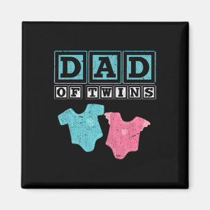Of Twins Family Daddy Fathers Day Future Parents Magnet
