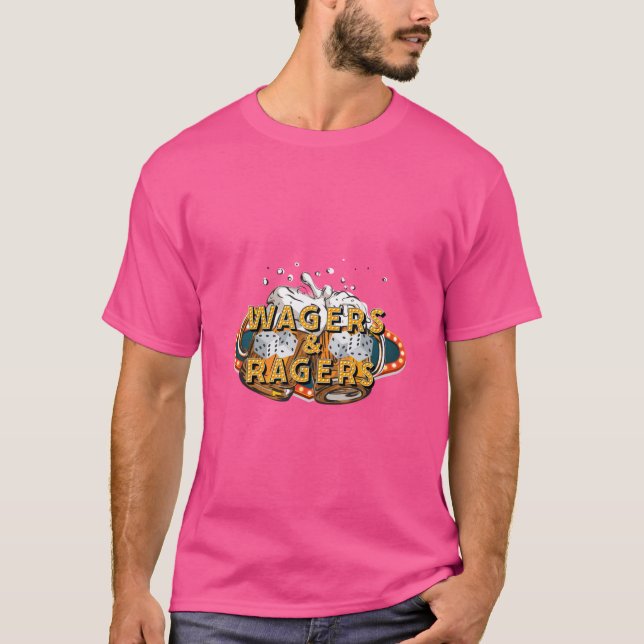 Of Wagers  Ragers Gambling Sports Betting Roulette T-Shirt (Front)