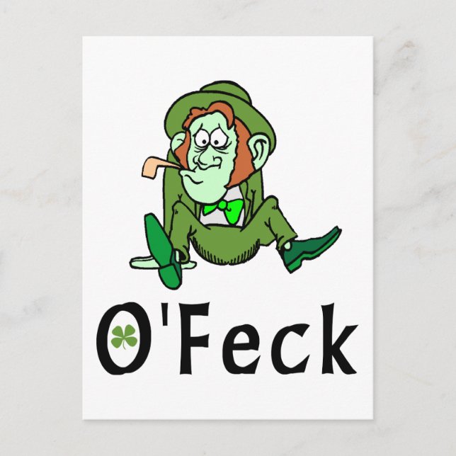 O'Feck Funny Irish Postcard (Front)