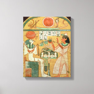 Ofenmut Offering to Osiris, Stele of Ofenmut from Canvas Print