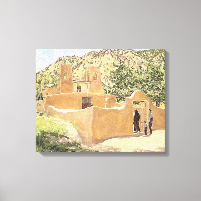 Oferta Para San Esquipula by Walter Ufer Canvas Print (Front)