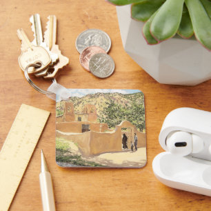 Oferta Para San Esquipula by Walter Ufer Key Ring