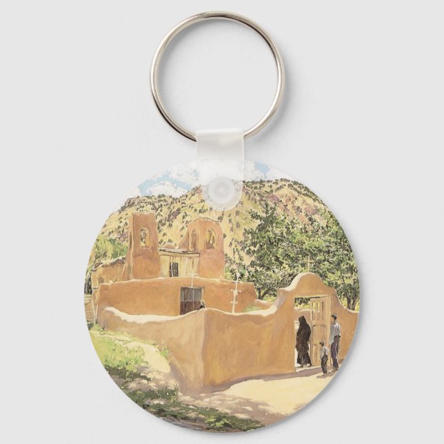Oferta Para San Esquipula by Walter Ufer Key Ring (Front)