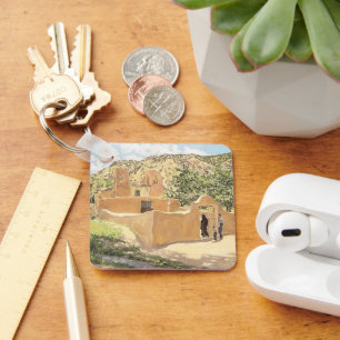 Oferta Para San Esquipula by Walter Ufer Key Ring