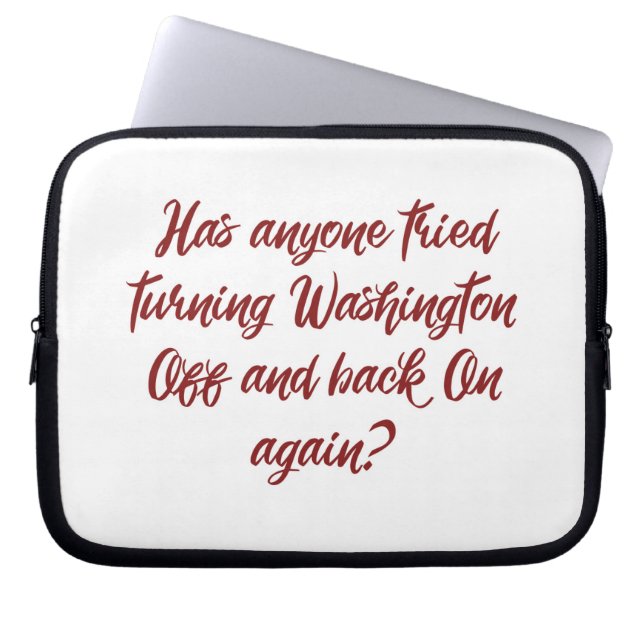 Off and On! REBOOT! Laptop Sleeve (Front)
