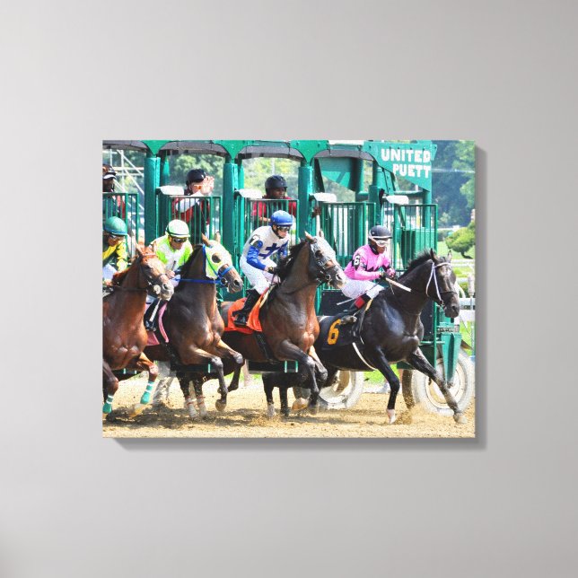 Off at Saratoga Canvas Print (Front)