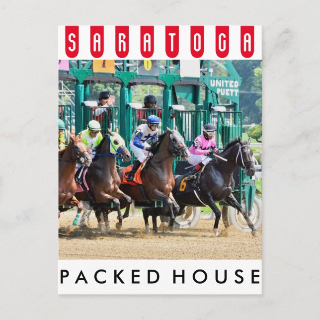 Off at Saratoga Postcard (Front)