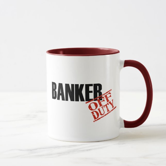 Off Duty Banker Mug (Right)