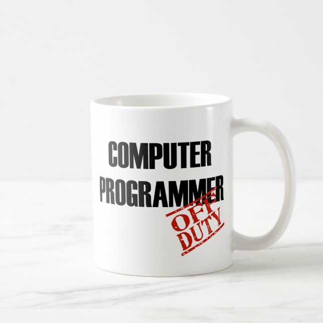 Off Duty Computer Programmer Coffee Mug (Right)