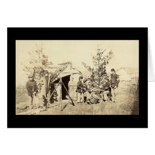Off Duty Drummer Boys Playing Cards 1862