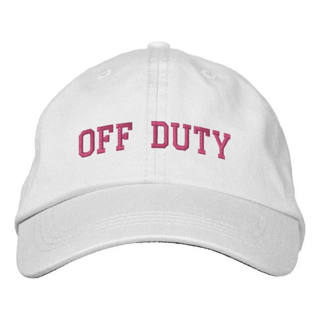 Off Duty Embroidered Hat (Front)