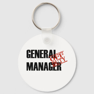 OFF DUTY GENERAL MANAGER LIGHT KEY RING