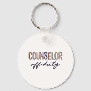 Off Duty Last Day Of School End Of School Year Key Ring