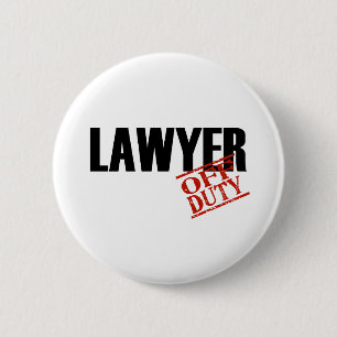 OFF DUTY LAWYER LIGHT 6 CM ROUND BADGE