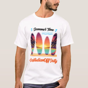 Off Duty Summer Time End Of School Year T-Shirt