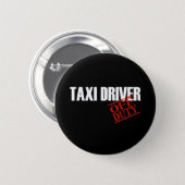 OFF DUTY TAXI DRIVER DARK 6 CM ROUND BADGE (Front & Back)