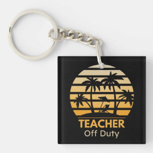 Off Duty Teacher T-Shirt Key Ring