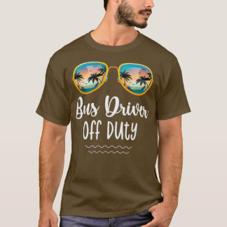 Off Duty Yellow School Bus Driver Beach Summer Tri T-Shirt