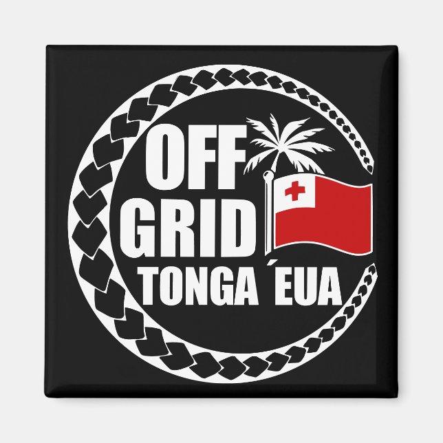 Off Grid Tonga Eua Lifestyle Magnet (Front)