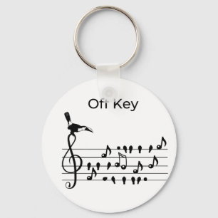 Off Key Toucan Bird Music Pun Funny Musician Gift Ring