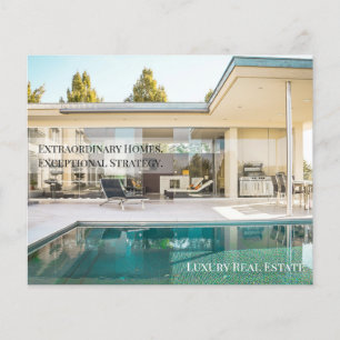 Off-Market Luxury Real Estate Postcard   Private  Flyer