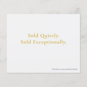 Off-Market Luxury Real Estate Postcard   Private  Flyer