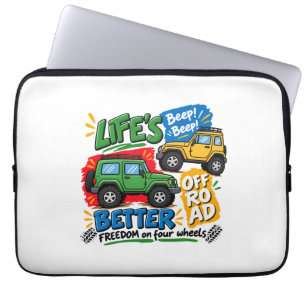 Off Road Adventure 4x4 Freedom on FourPhoto Wallet Laptop Sleeve