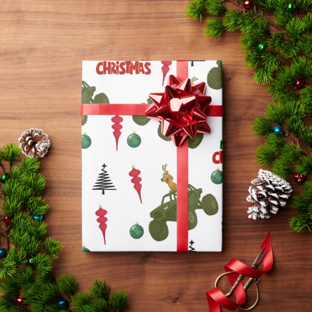 Off Road Christmas Wrapping Paper (Holiday Gift)
