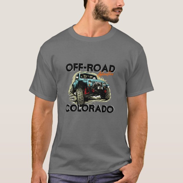 Off-Road Colorado 4X4 ATV Customise Text  T-Shirt (Front)