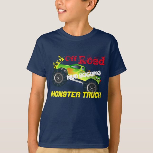 Off road cool Monster truck T-Shirt (Front)