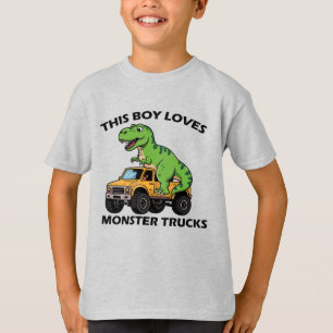 Off-Road Dino Riding monster truck T-Shirt