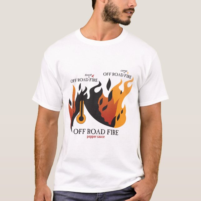 Off Road Fire - Ladies Destroyed T-Shirt (Front)