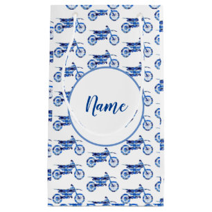 Off  road motocroos motorbike Personalised Small Gift Bag