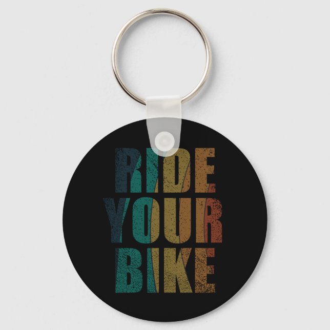 off road mountain bike adventure key ring (Front)
