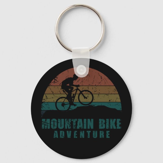 off road mountain bike adventure key ring (Front)