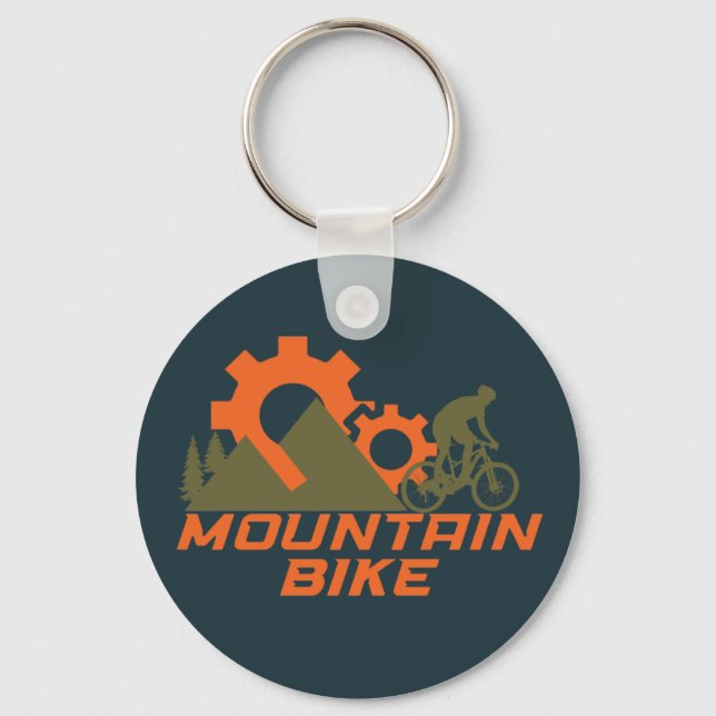 off road mountain bike adventure key ring (Front)