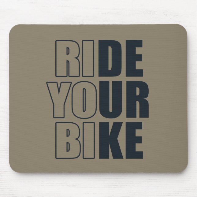 off road mountain bike adventure mouse pad (Front)