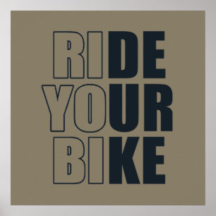 off road mountain bike adventure poster