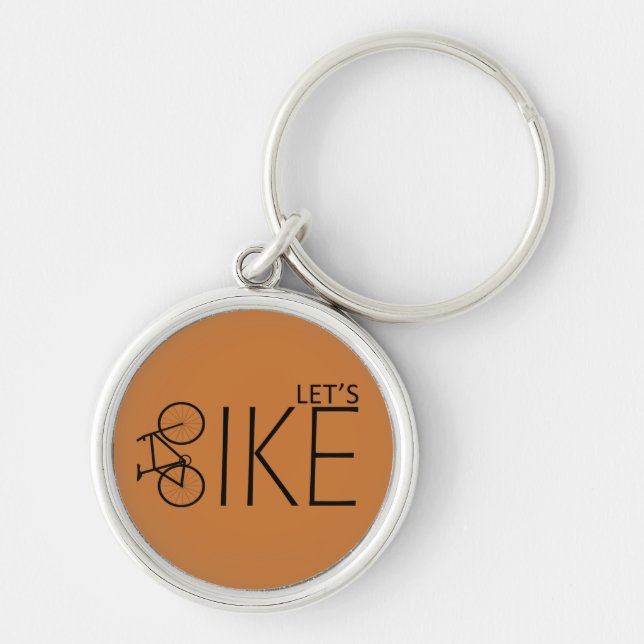 off road mountain biking saying key ring (Front)