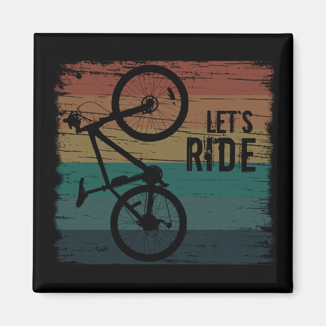 off road mountain biking saying magnet (Front)