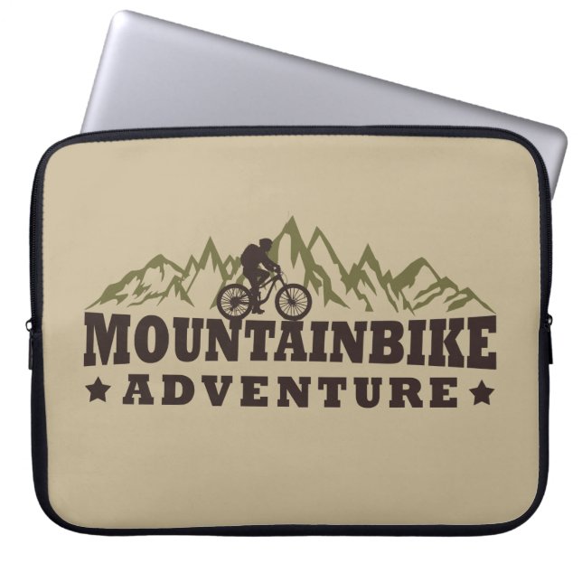 off road mountainbike adventure laptop sleeve (Front)