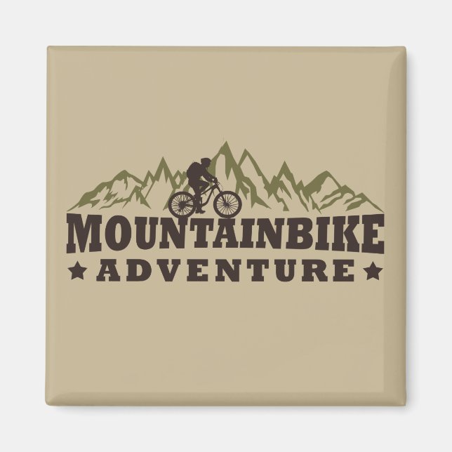 off road mountainbike adventure magnet (Front)