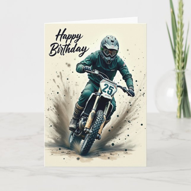 Off Road Thrill Birthday Card (Front)