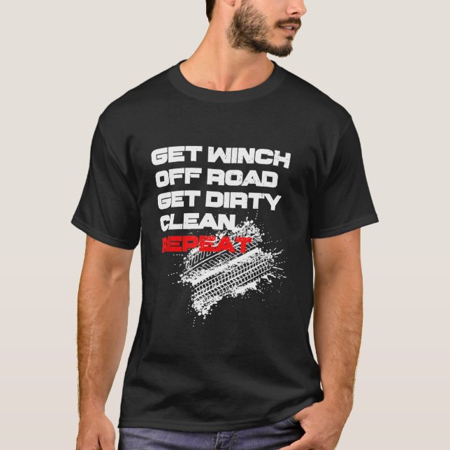 Off Roading 4 X 4 All Wheel Drive Truck Car Suv Au T-Shirt (Front)