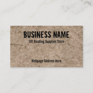 Off Roading Store Business Cards Custom