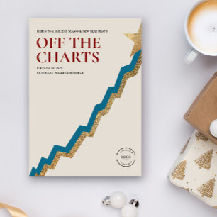 Off the Charts Corporate New Year Success Holiday Card