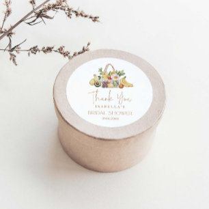 Off The Market Bridal Shower Classic Round Sticker