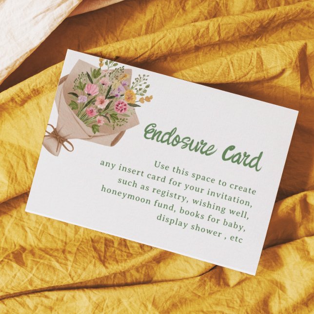 Off The Market Bridal Shower Custom  Enclosure Card (Creator Uploaded)