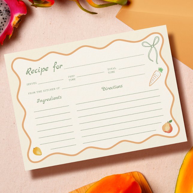 Off the Market Bridal Shower Recipe Card (Creator Uploaded)